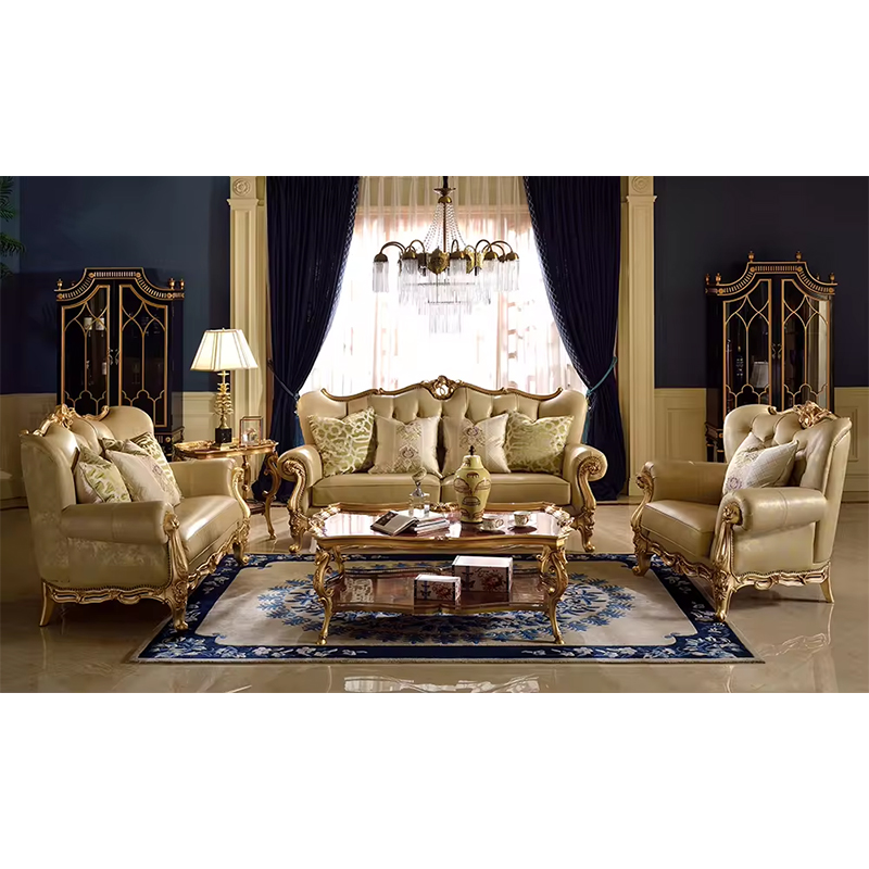 Gold Color Sofa Set